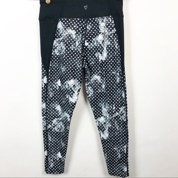 Betsey Johnson Performance Graphic Tights Sz M - Picture 2 of 8